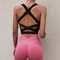 Womens Cross Strap Yoga Sports Bra Push Up Crop Top 1