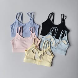 womens breathable adjustable yoga & fitness sports bra
