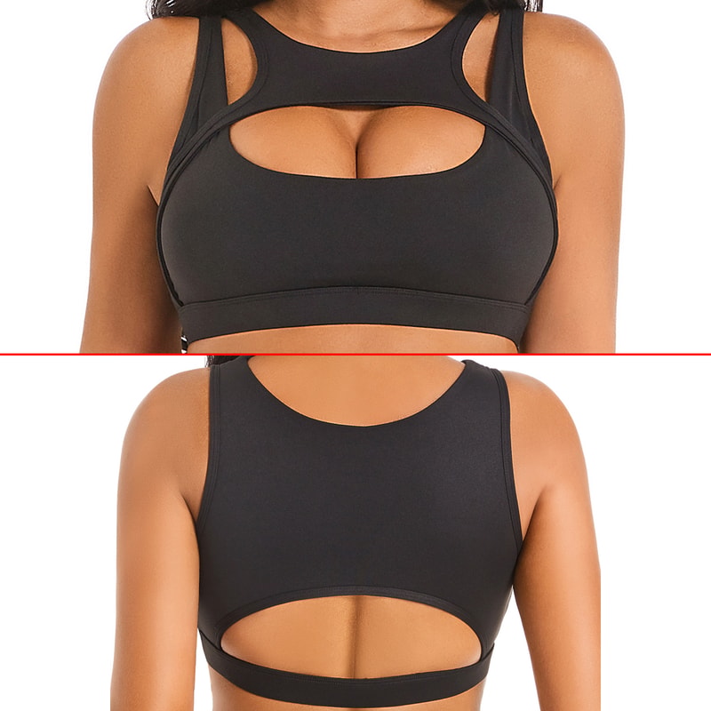 Womens Shockproof Sports Bra With Removable Cups For Yoga Fitness 1