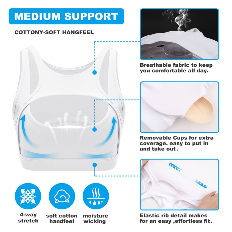 Womens Shockproof Sports Bra With Removable Cups For Yoga Fitness 2
