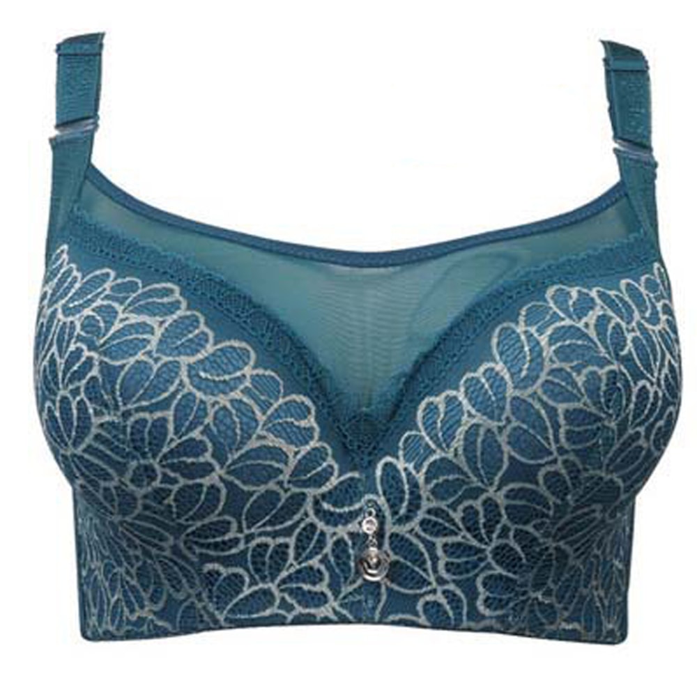 Elegant Push Up Bra For Women Lace Mesh Plus Size Lingerie 5