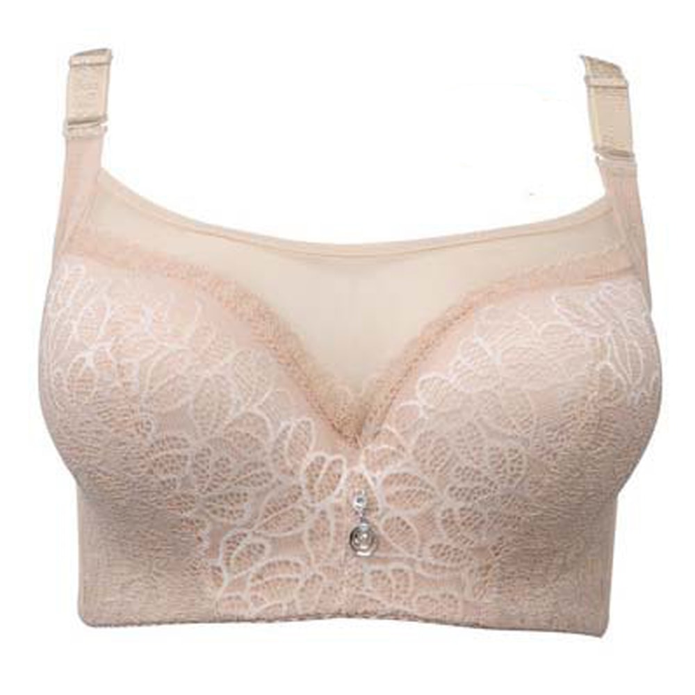 Elegant Push Up Bra For Women Lace Mesh Plus Size Lingerie 8