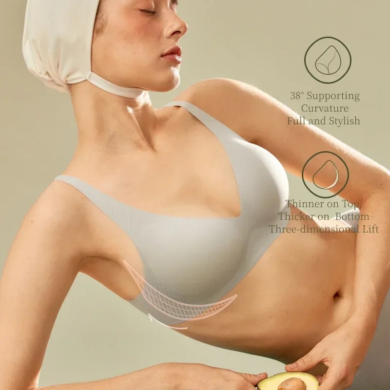 ComfortLift Wireless Push Up Bra Seamless Bralette For Small Chest Support 2