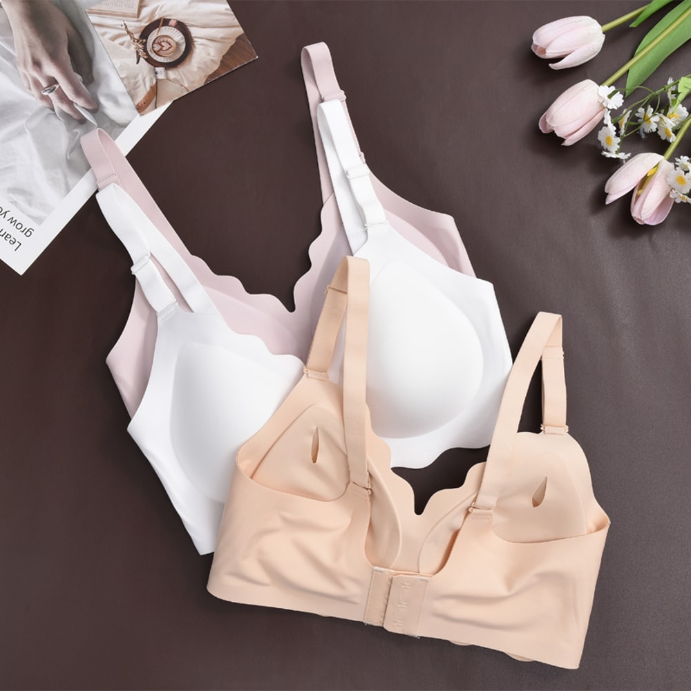 Plus Size Wireless Push Up Bralette With Removable Straps Comfort Fit 1