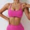 Womens Quick Dry Cross Back Sports Bra for Yoga Running & Fitness