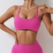 Womens Quick Dry Cross Back Sports Bra for Yoga Running & Fitness