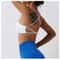 Womens Quick Dry Cross Back Sports Bra for Yoga Running & Fitness