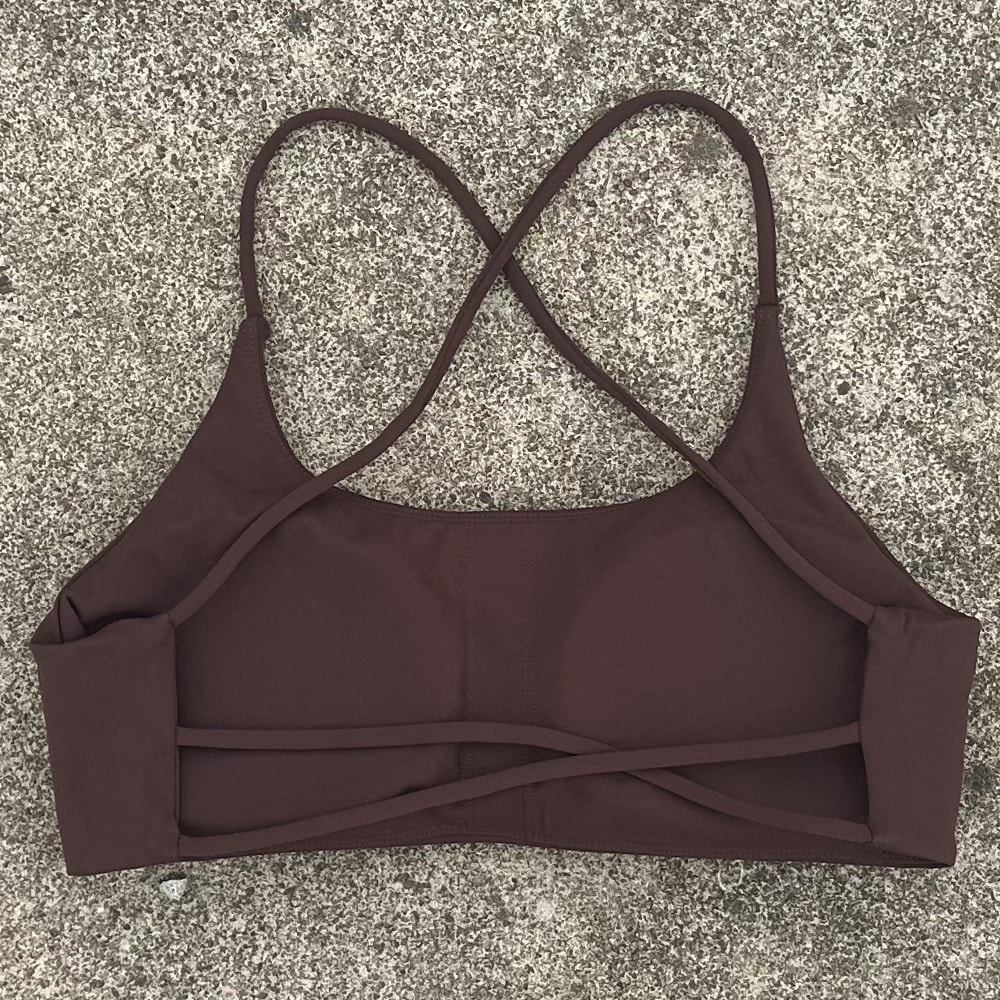 Womens Quick Dry Cross Back Sports Bra for Yoga Running & Fitness