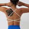 Womens Quick Dry Cross Back Sports Bra for Yoga Running & Fitness