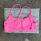 Womens Quick Dry Cross Back Sports Bra for Yoga Running & Fitness