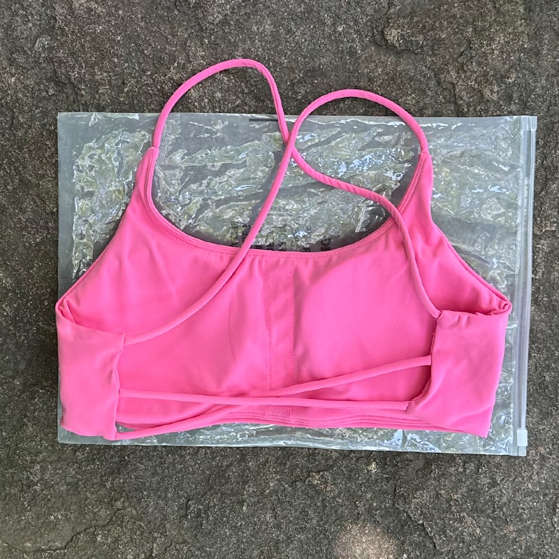 Womens Quick Dry Cross Back Sports Bra for Yoga Running & Fitness