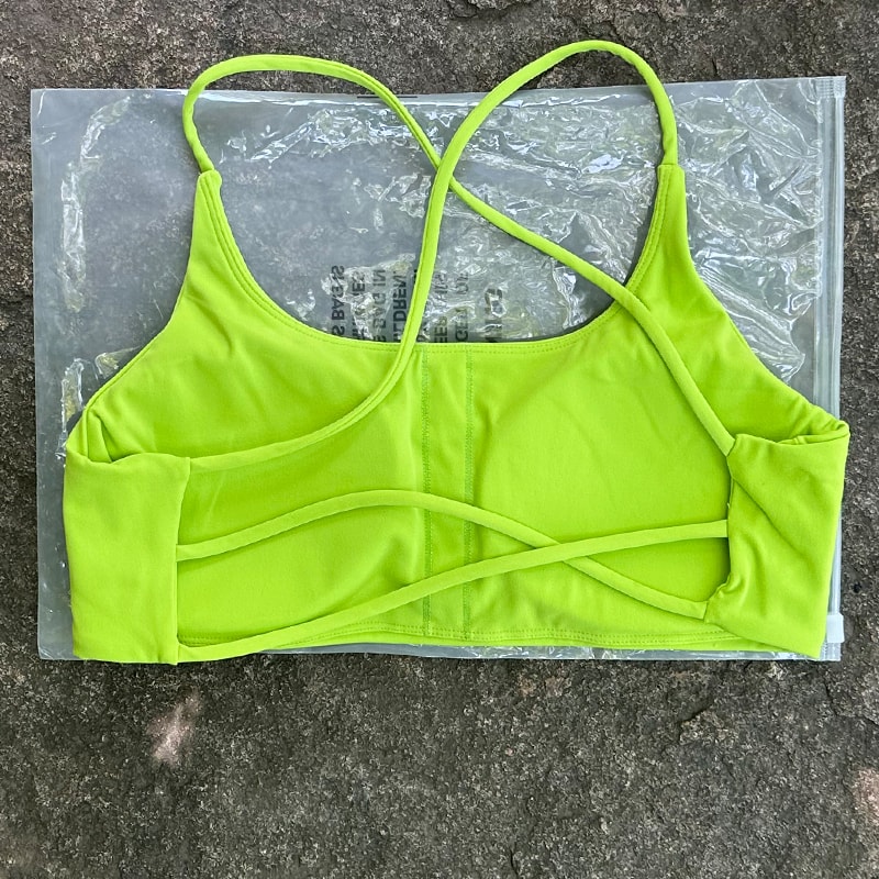 Womens Quick Dry Cross Back Sports Bra for Yoga Running & Fitness