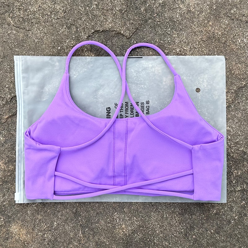 Womens Quick Dry Cross Back Sports Bra for Yoga Running & Fitness