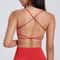 Womens Quick Dry Cross Back Sports Bra for Yoga Running & Fitness