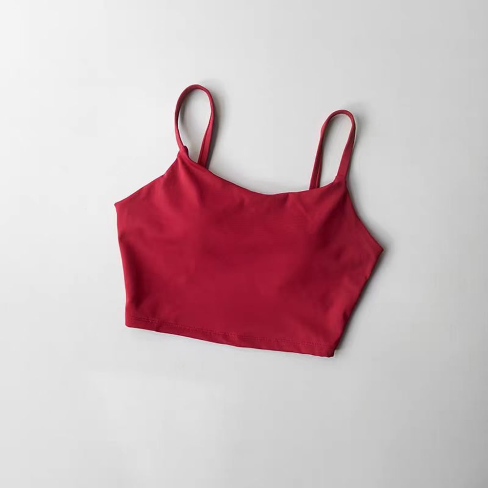Breathable Sports Bra For Women With PushUp Support Yoga Gym Top 17