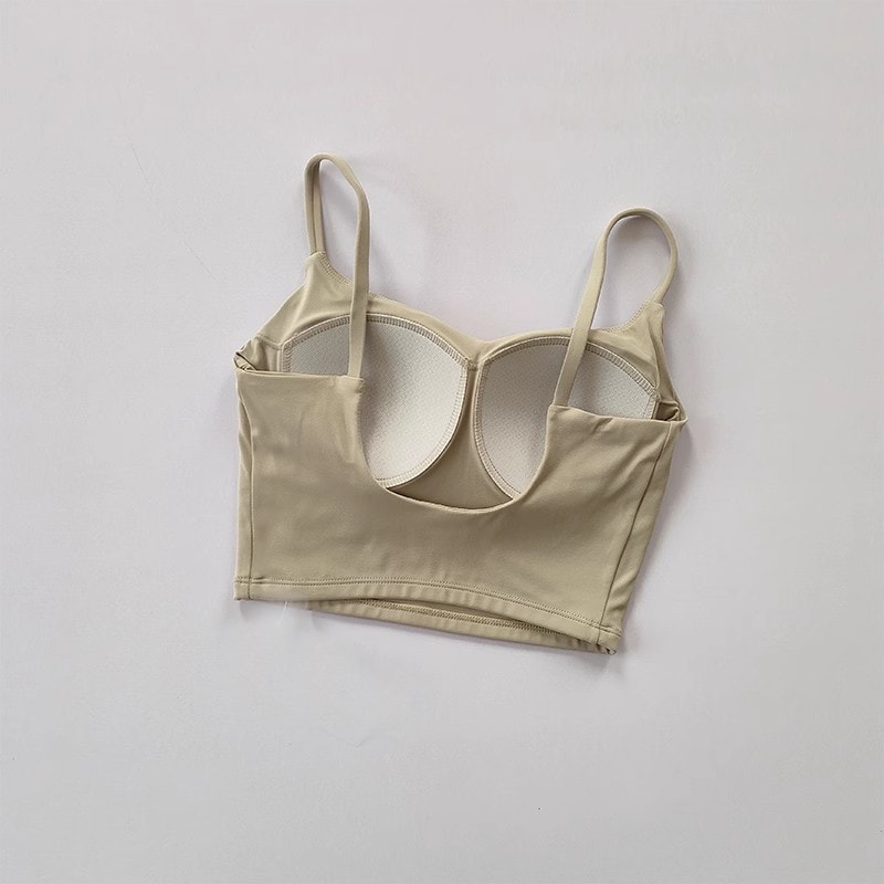 Breathable Sports Bra For Women With PushUp Support Yoga Gym Top 19