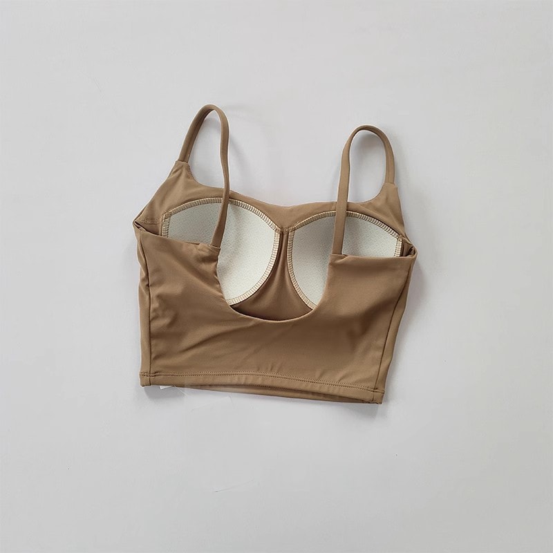Breathable Sports Bra For Women With PushUp Support Yoga Gym Top 22