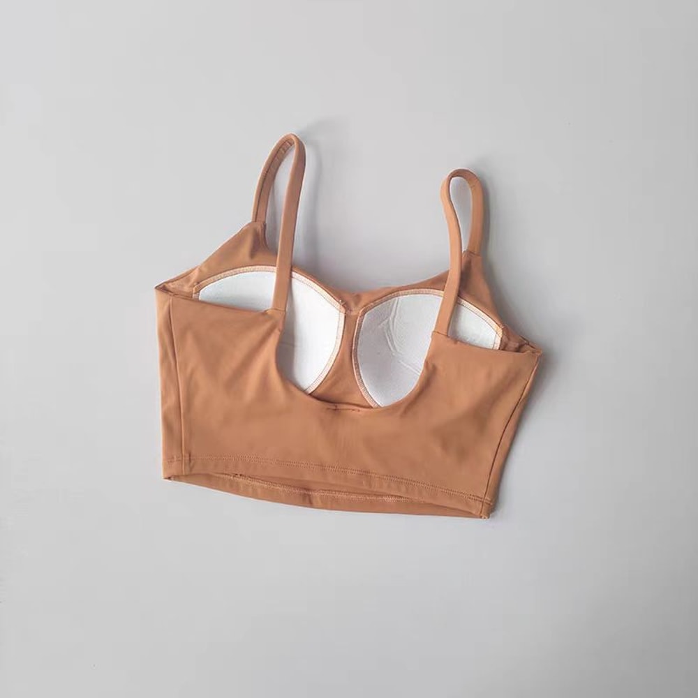 Breathable Sports Bra For Women With PushUp Support Yoga Gym Top 23