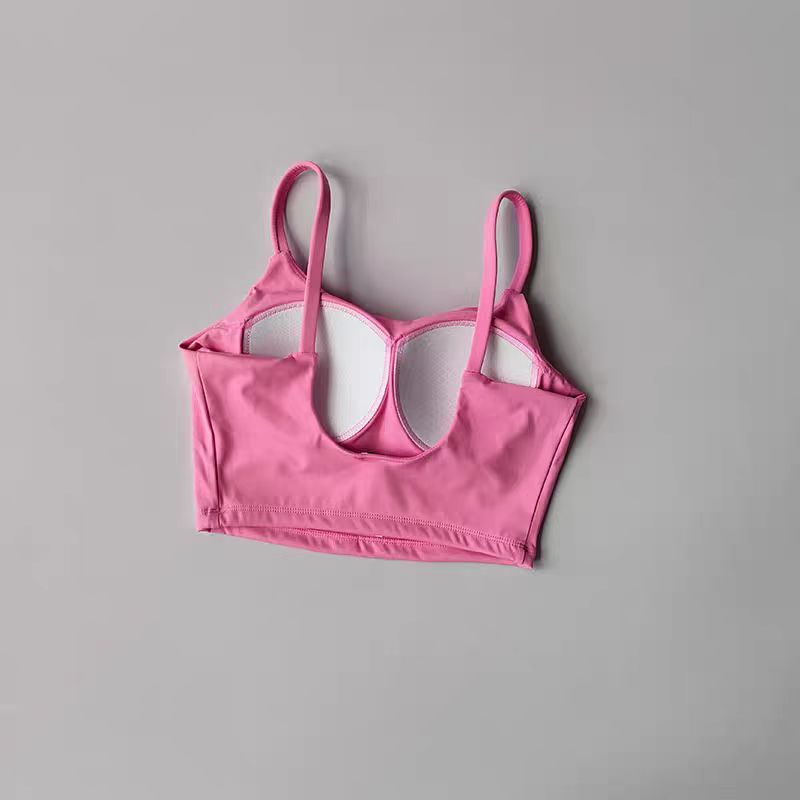Breathable Sports Bra For Women With PushUp Support Yoga Gym Top 26