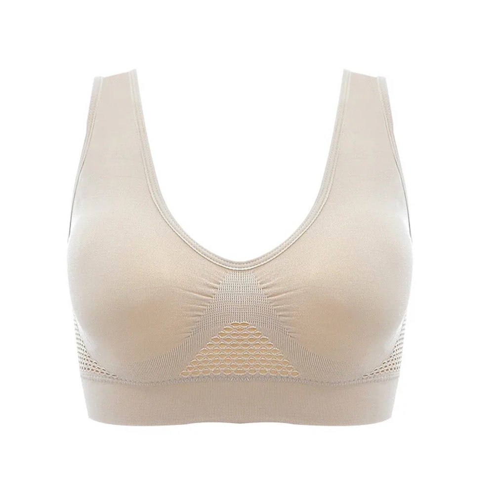 Womens Breathable Sports Bra Top Shockproof SweatAbsorbent Fitness Vest 5