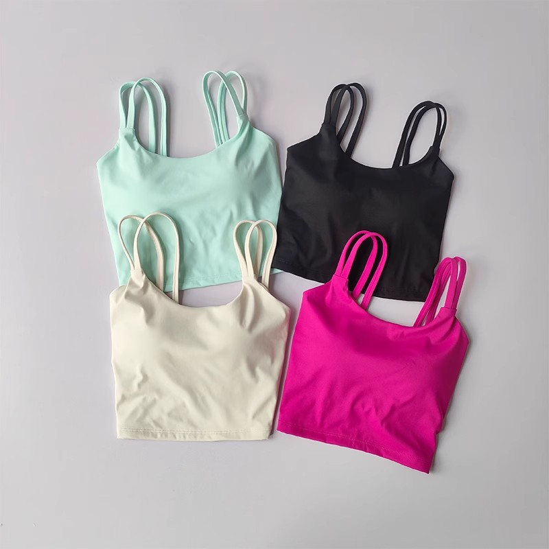 Premium Womens Yoga Sports Bra with Shock Absorbing Support and Beautiful Back Design