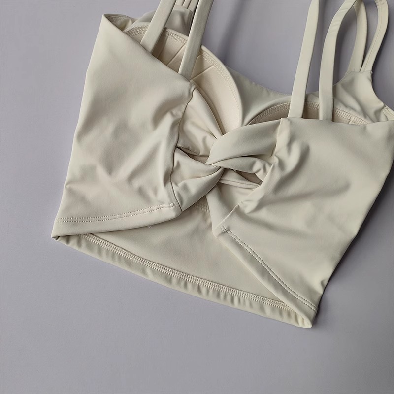 Premium Womens Yoga Sports Bra with Shock Absorbing Support and Beautiful Back Design