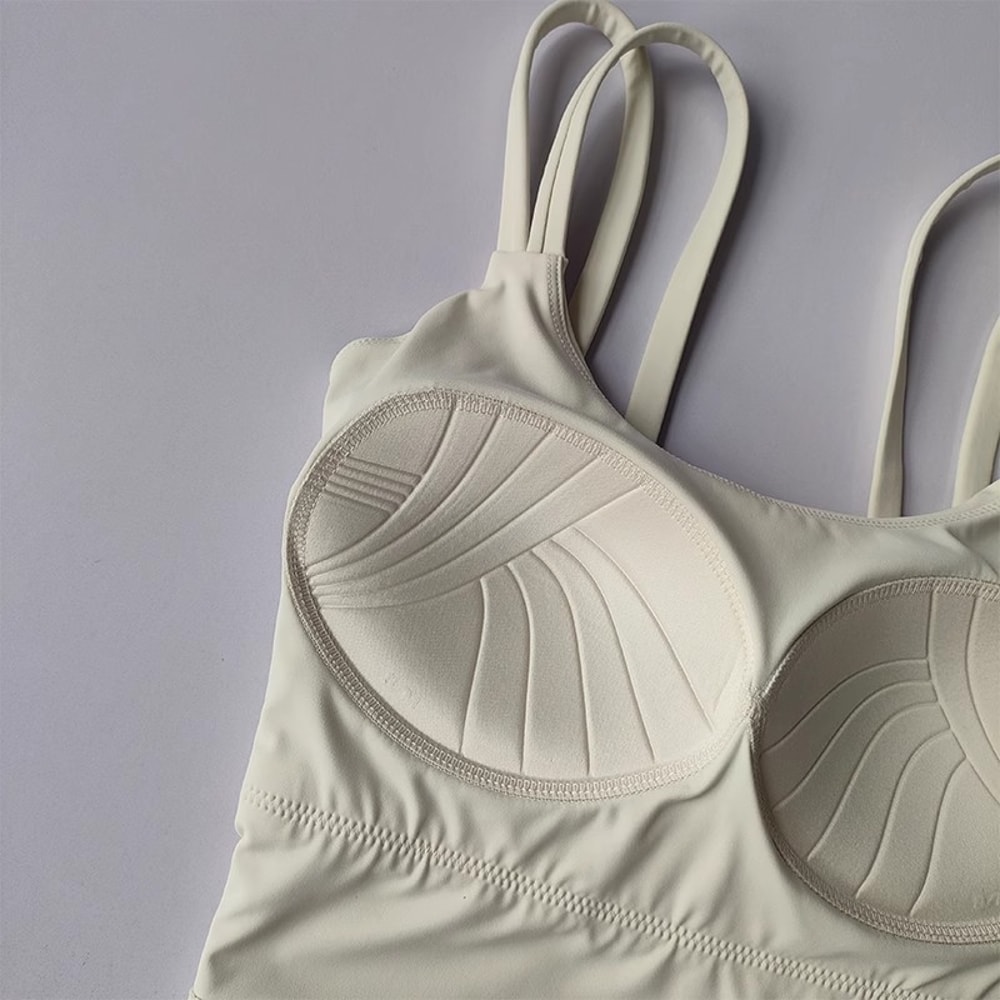 Premium Womens Yoga Sports Bra with Shock Absorbing Support and Beautiful Back Design
