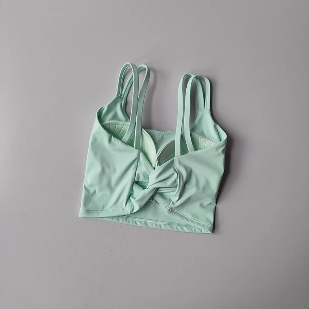 Premium Womens Yoga Sports Bra with Shock Absorbing Support and Beautiful Back Design