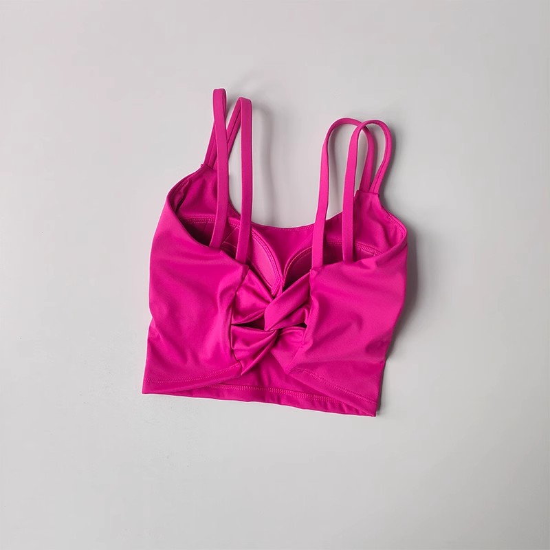 Premium Womens Yoga Sports Bra with Shock Absorbing Support and Beautiful Back Design