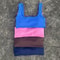 Solid Color Square Neck Sports Bra with Hollow Design & Push-Up Padding