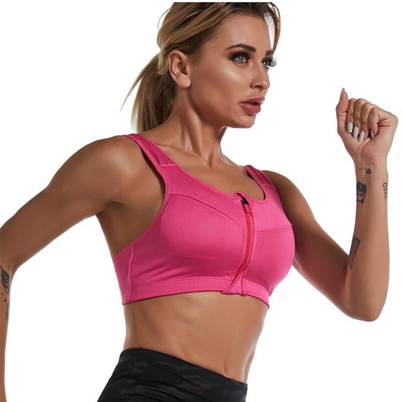 Premium Support Sports Bra Fitness Crop Top For Women Breathable Push Up Gym Top 1