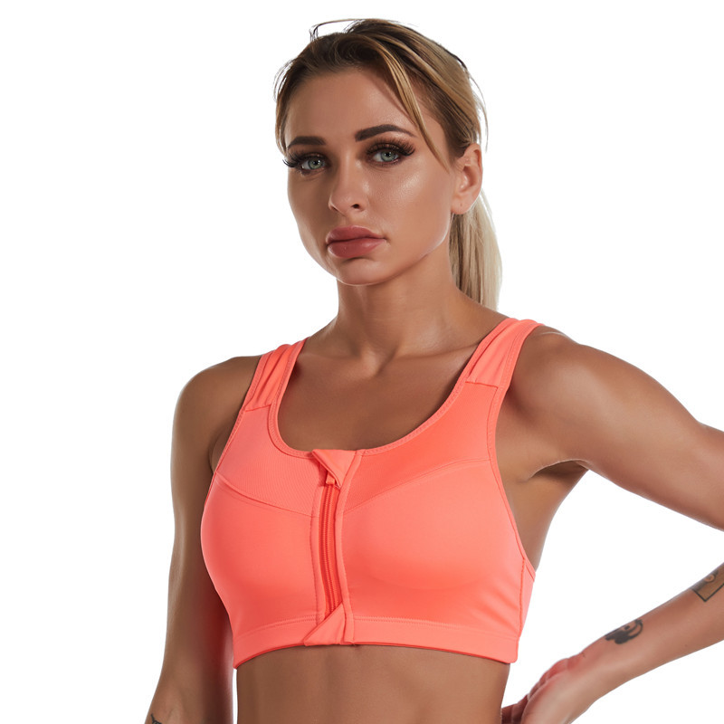 Premium Support Sports Bra Fitness Crop Top For Women Breathable Push Up Gym Top 5