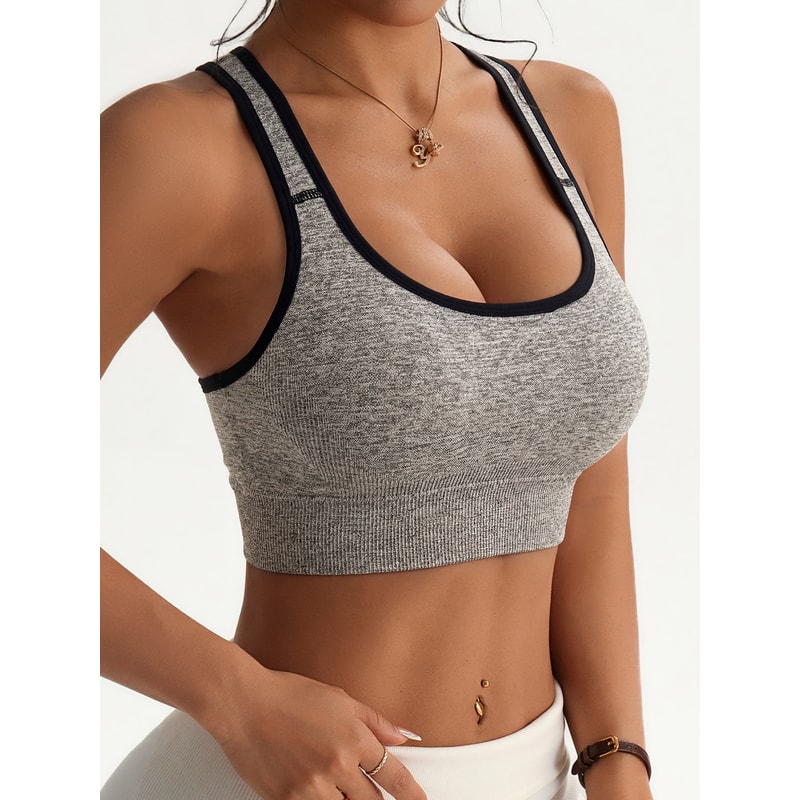 Premium Seamless Sports Bra Set – Racerback Yoga Crop Top for Women