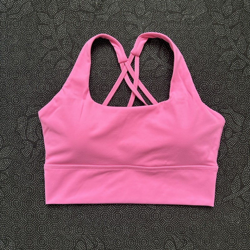 High Support Cross Back Workout Bra for Women High Impact Sports Bra