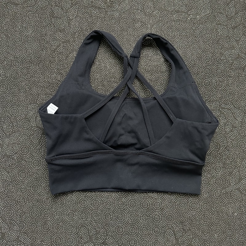 High Support Cross Back Workout Bra for Women High Impact Sports Bra