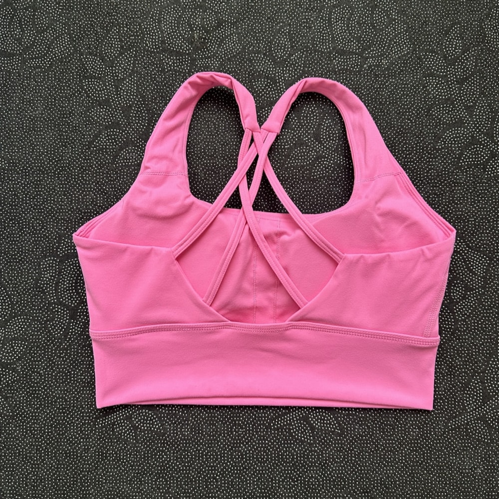 High Support Cross Back Workout Bra for Women High Impact Sports Bra