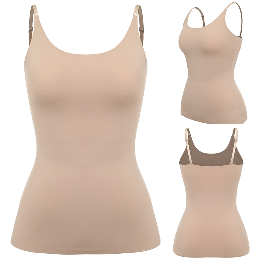 Womens Plus Size Tummy Control Shapewear Camisole Smooth Body Shaper