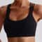 High Support Womens Sports Bra with Cross Straps and Padded Comfort