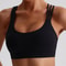 High Support Womens Sports Bra with Cross Straps and Padded Comfort