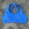 High Support Womens Sports Bra with Cross Straps and Padded Comfort