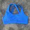 High Support Womens Sports Bra with Cross Straps and Padded Comfort