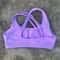 High Support Womens Sports Bra with Cross Straps and Padded Comfort