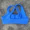 High Support Womens Sports Bra with Cross Straps and Padded Comfort