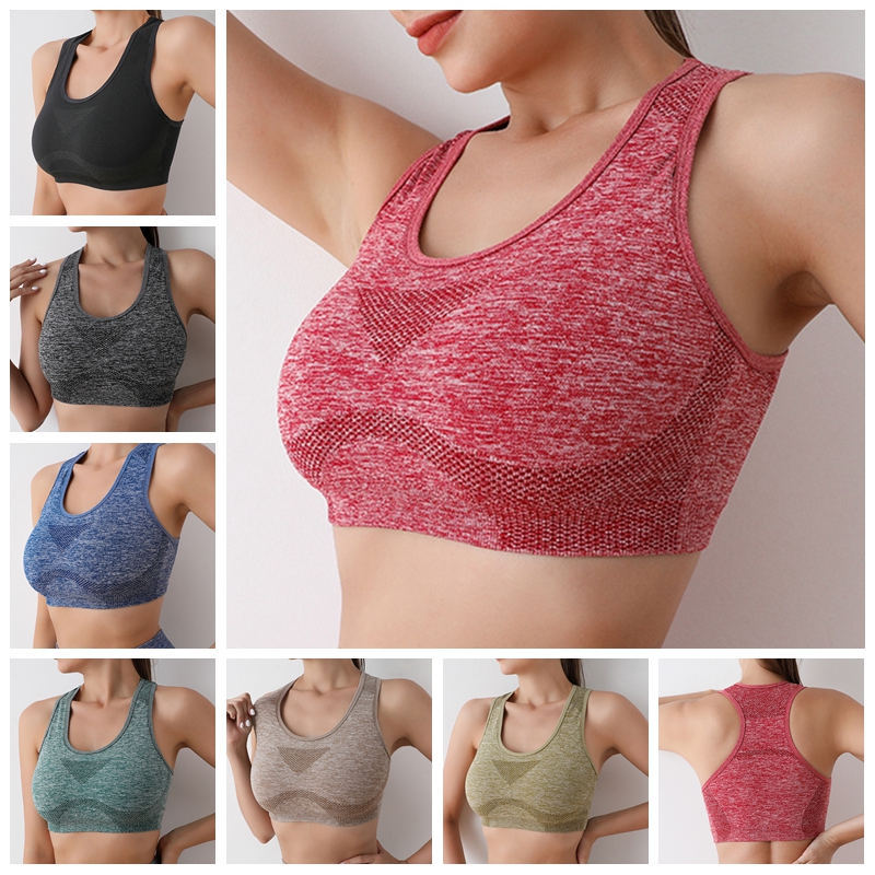 Performance Seamless Sports Bra – High Support Yoga Bra & Running Fitness Top