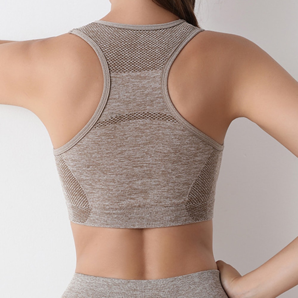 Performance Seamless Sports Bra – High Support Yoga Bra & Running Fitness Top