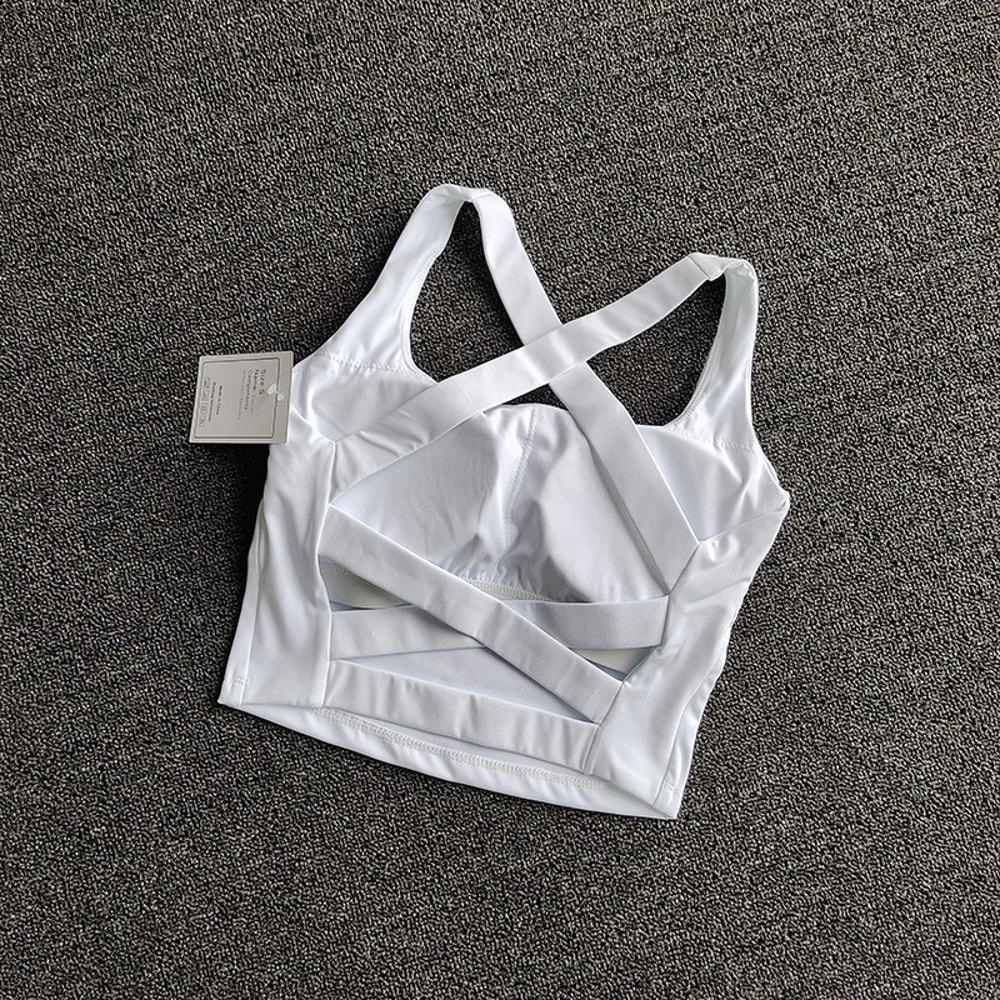 Womens Breathable Push Up Sports Bra Top – Supportive Push Up Yoga Bra for Gym Running & Fitness