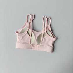 maximum support racerback sports bra for women moisture wicking activewear