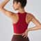 Zip Front Push Up Sports Bra with Built In Padding Shockproof Support for Yoga & Running