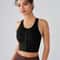 Zip Front Push Up Sports Bra with Built In Padding Shockproof Support for Yoga & Running