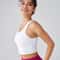 Zip Front Push Up Sports Bra with Built In Padding Shockproof Support for Yoga & Running